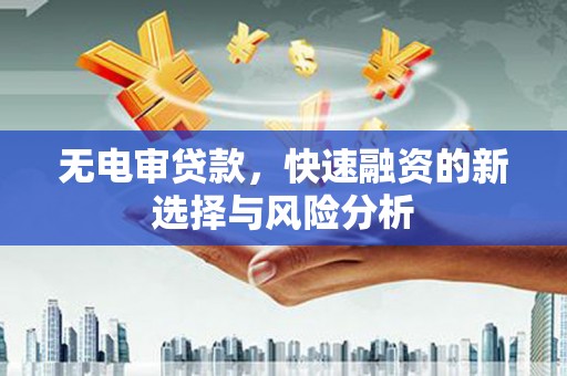 阿鲁科尔沁旗无电审贷款，快速融资的新选择与风险分析