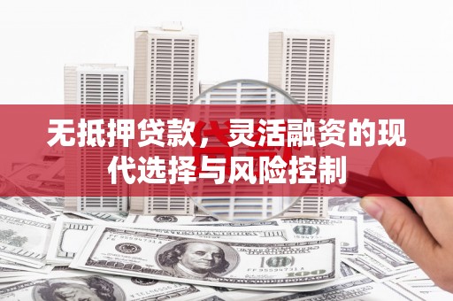 阿鲁科尔沁旗无抵押贷款，灵活融资的现代选择与风险控制
