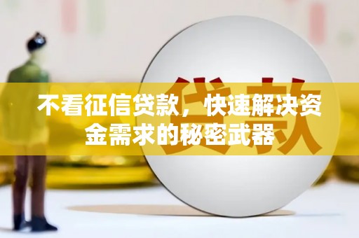 阿鲁科尔沁旗不看征信贷款，快速解决资金需求的秘密武器