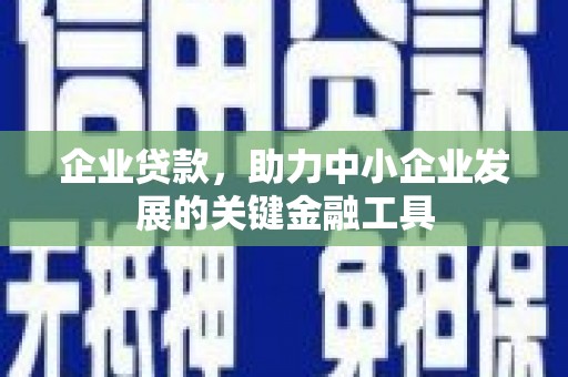 阿鲁科尔沁旗企业贷款，助力中小企业发展的关键金融工具