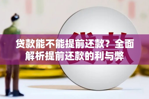 阿鲁科尔沁旗贷款能不能提前还款？全面解析提前还款的利与弊