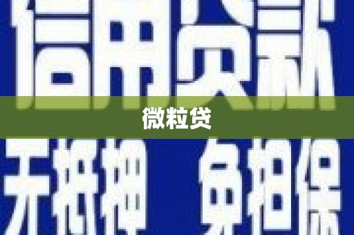 阿鲁科尔沁旗微粒贷