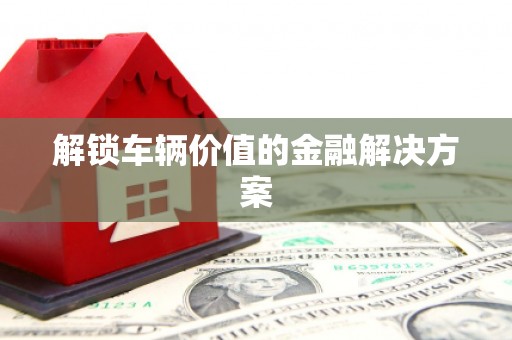 阿鲁科尔沁旗解锁车辆价值的金融解决方案